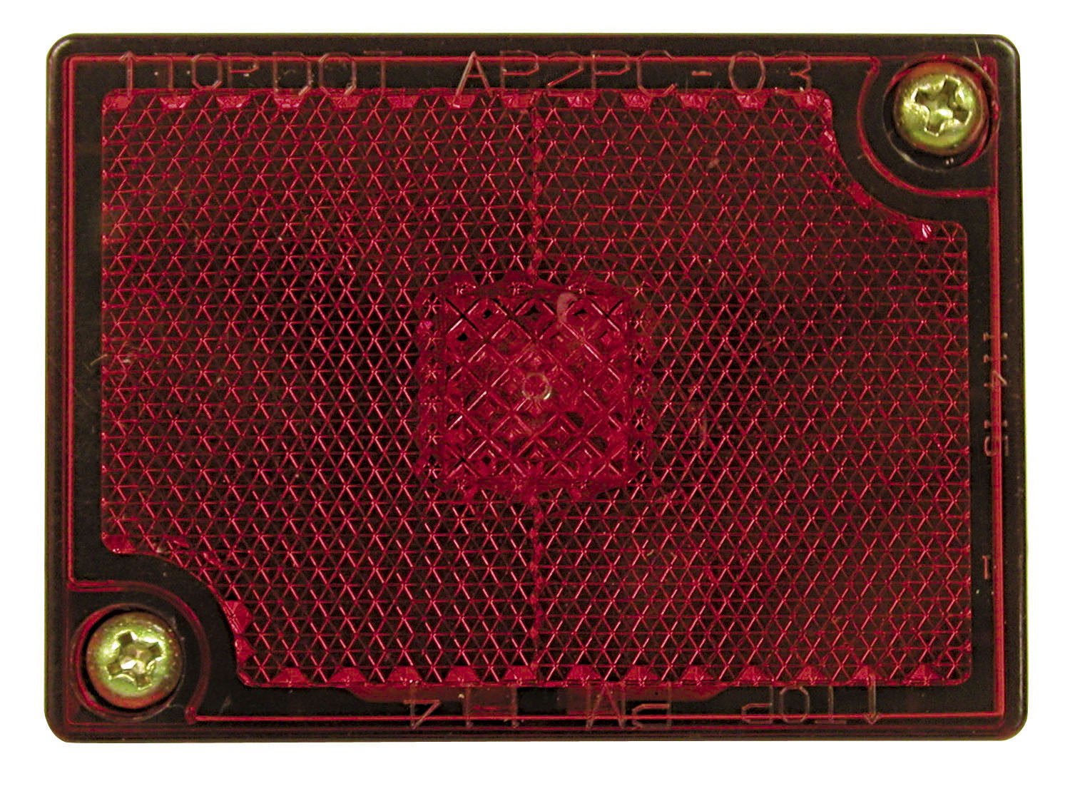 Side Marker Light, Red, Rectangular, Stud / Surface Mount