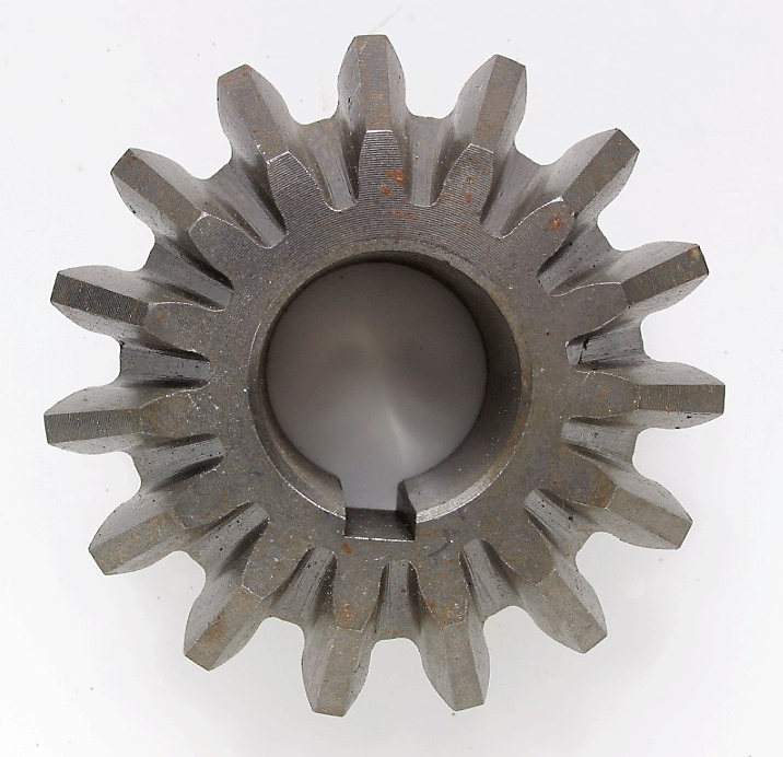 15 Tooth End Gear for Galfre GS Series Hay Tedder. 1- 1/8" Bore with 8mm Key Way