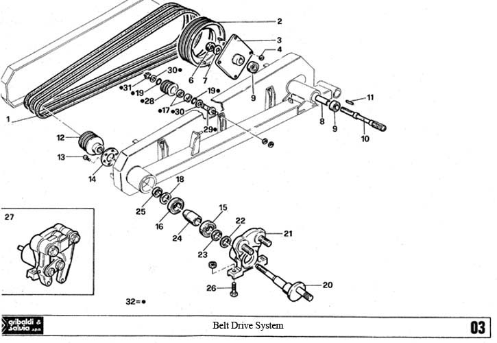 Section for Gribaldi Salvia 394 Superior Sickle Bar Mower Code 14672 Set of 3 