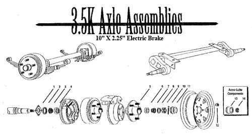 Axle Hubs&Brake Drums, 3500# Utility-Gooseneck Trailers