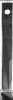 Mower Blade Kodiak fits 5'&10', Overall Length 24-3/4"