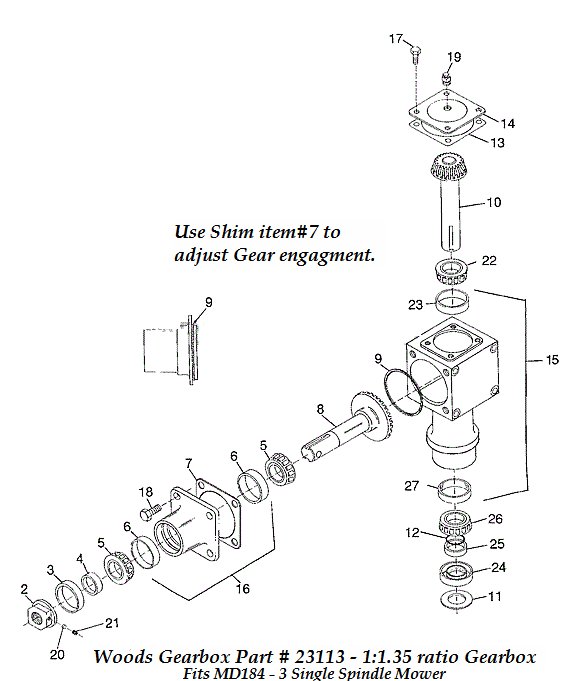 Woods Gearbox 23113
